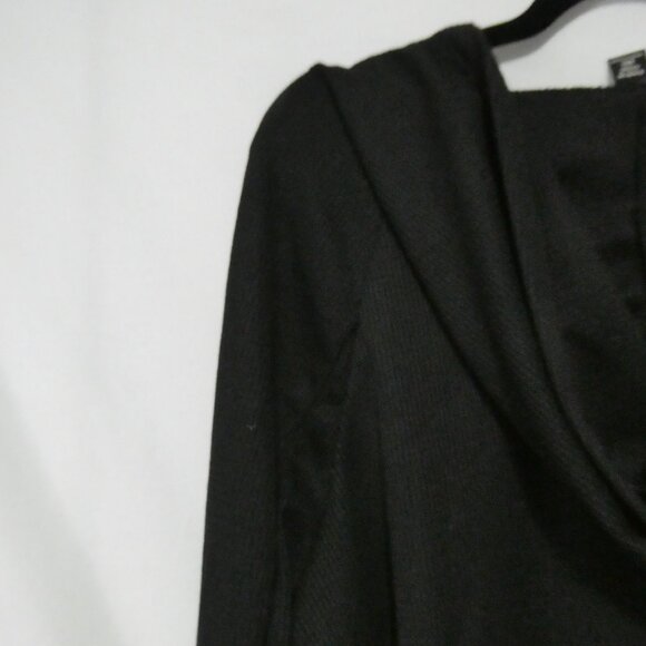 SHEIN - Curve | 2XL | Black Lace-Up Long Sleeve Waffle Knit Hooded Top - Picture 10 of 15